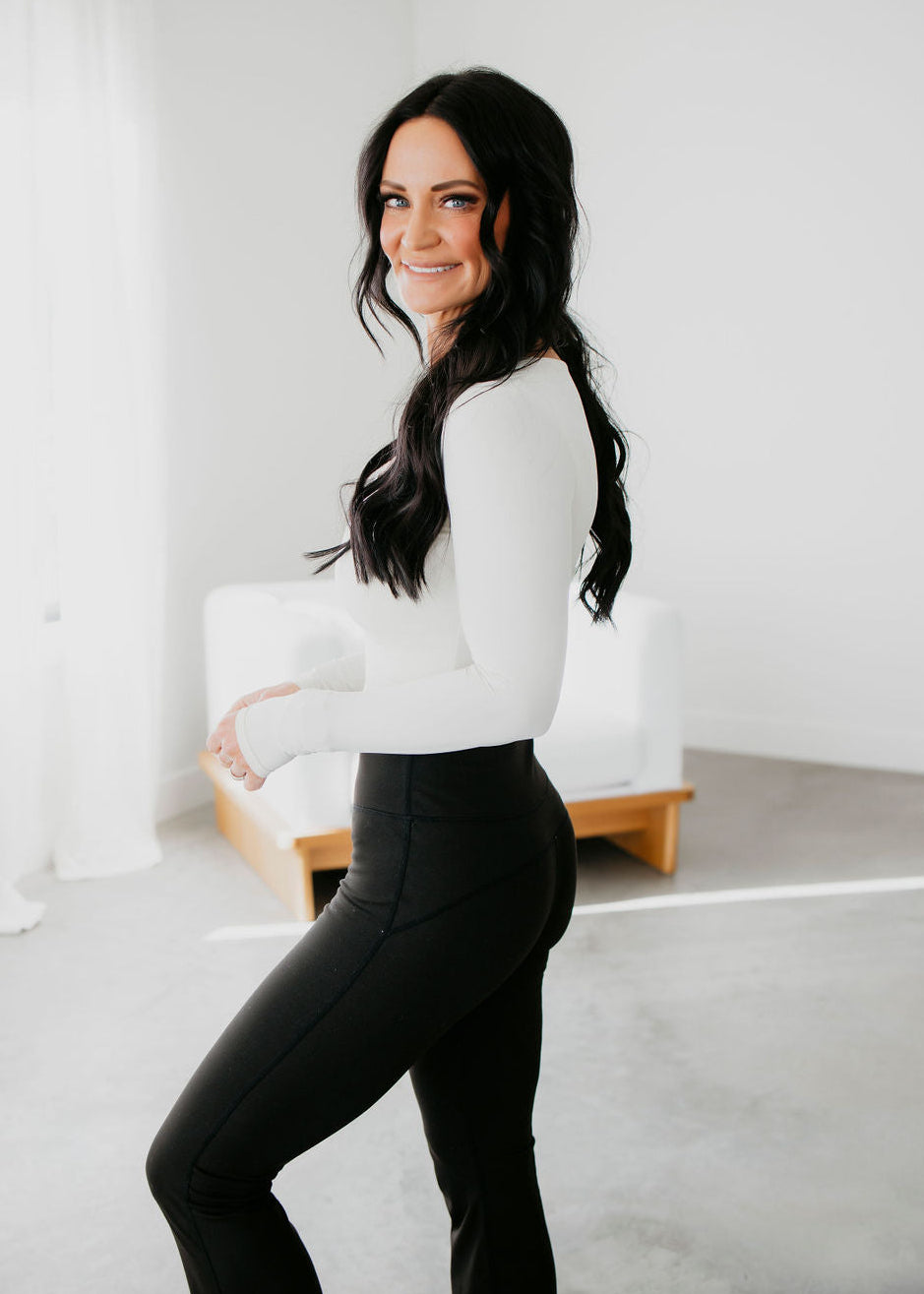 Veda Square Neck Seamless Top by Lily & Lottie