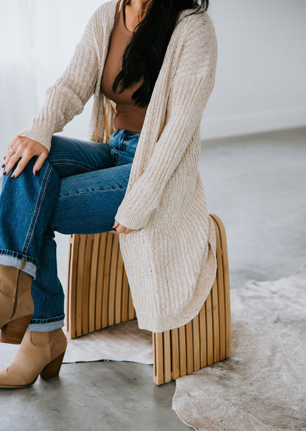 Tiyah Ribbed Duster Cardigan