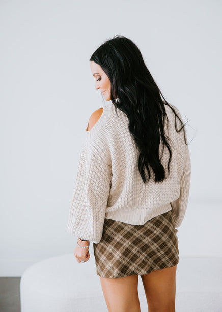 Jenna Cold Shoulder Sweater