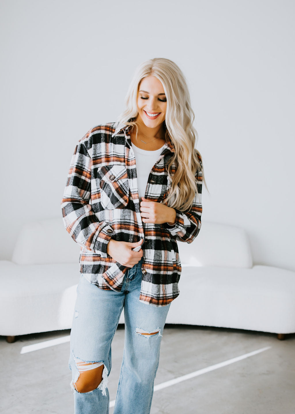 image of Higgins Plaid Shacket