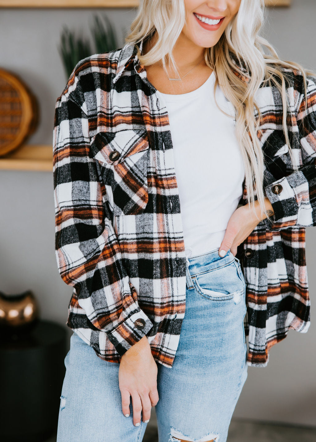 Higgins Plaid Shacket