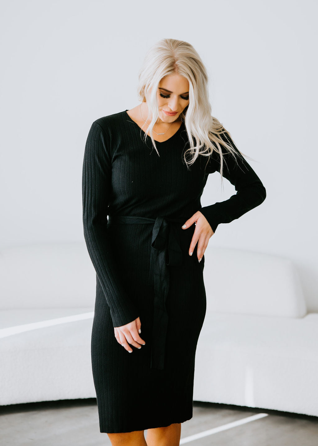 image of Kade Ribbed Knit Dress