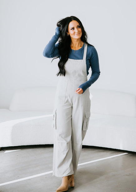 & Other Stories + Denim Overall Jumpsuit