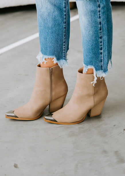 Zion Etched Toe Booties