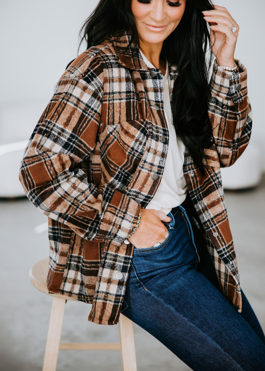 image of Dawson Plaid Shacket