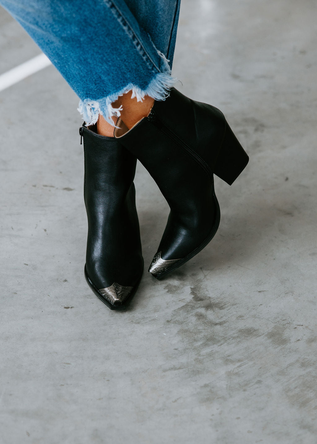 image of Zion Etched Toe Booties