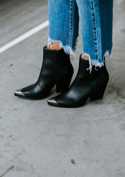 Zion Etched Toe Booties