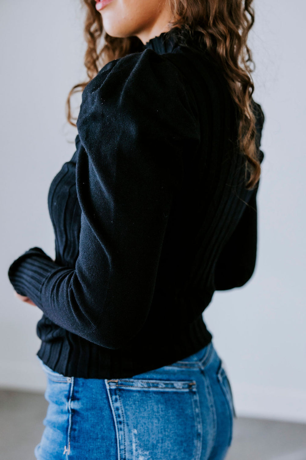 Desiree Mock Neck Knit Top