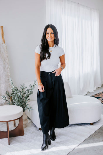 Alessia Pleated Culotte Pants