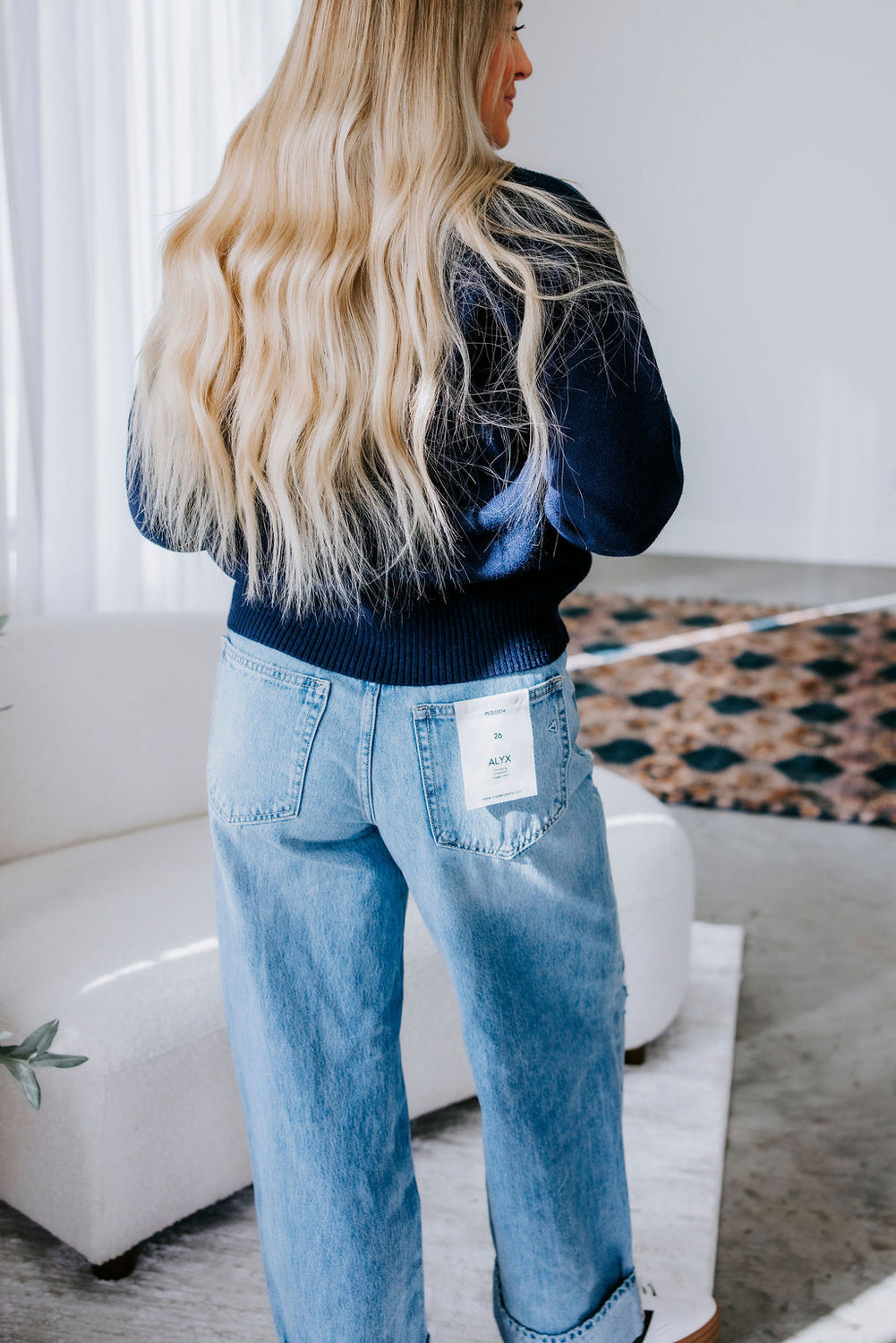 Retta Denim Contrast Sweater