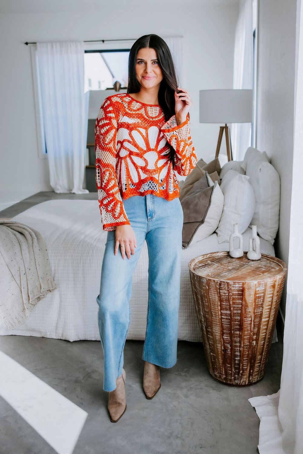 Joss Floral Crochet Top