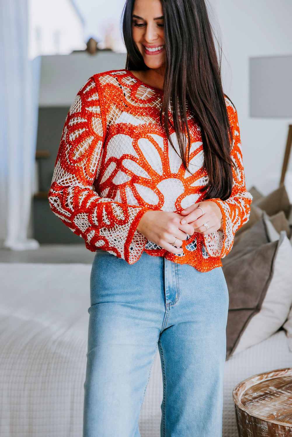 Joss Floral Crochet Top