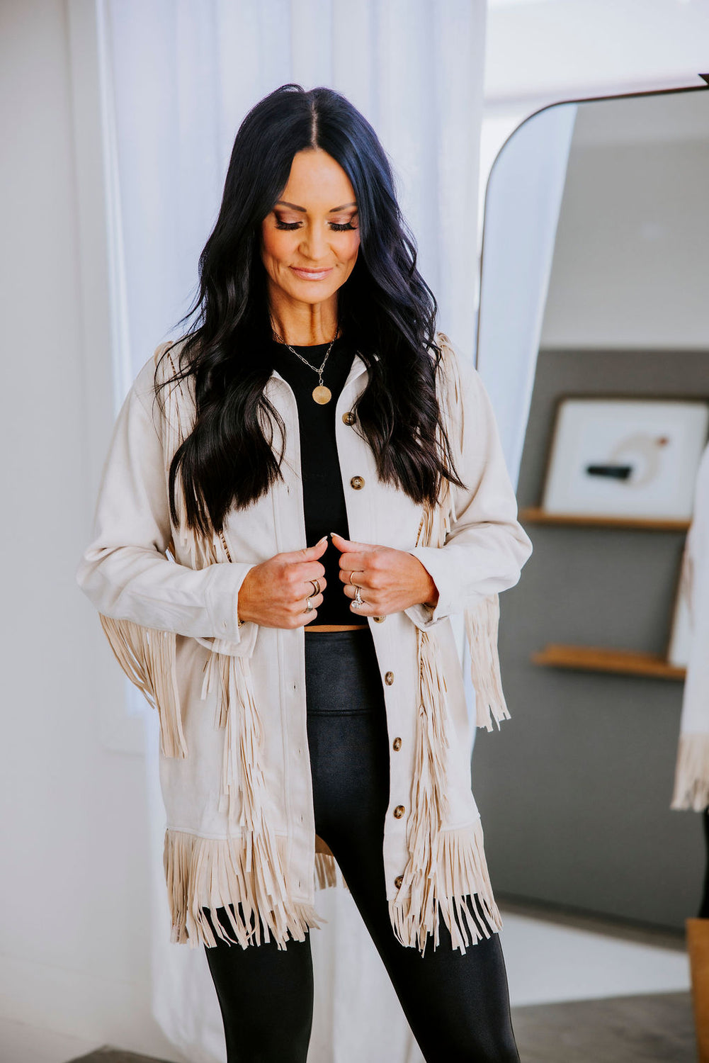 Kannon Suede Fringe Jacket