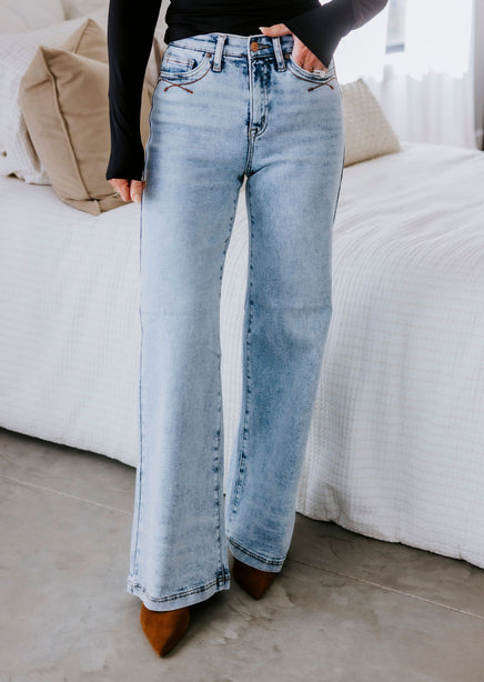 Harly Saige Wide Leg Jean product view