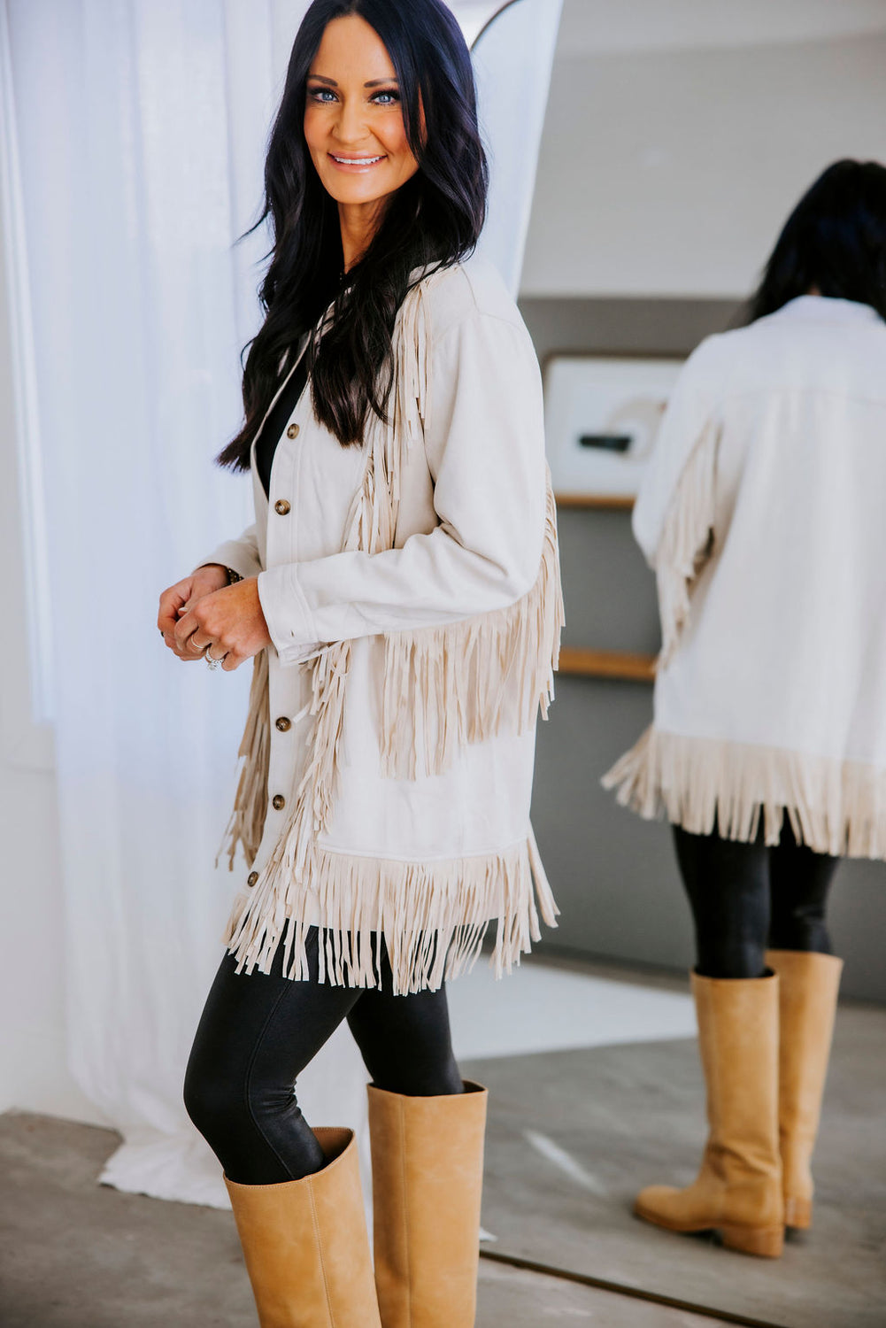 Kannon Suede Fringe Jacket