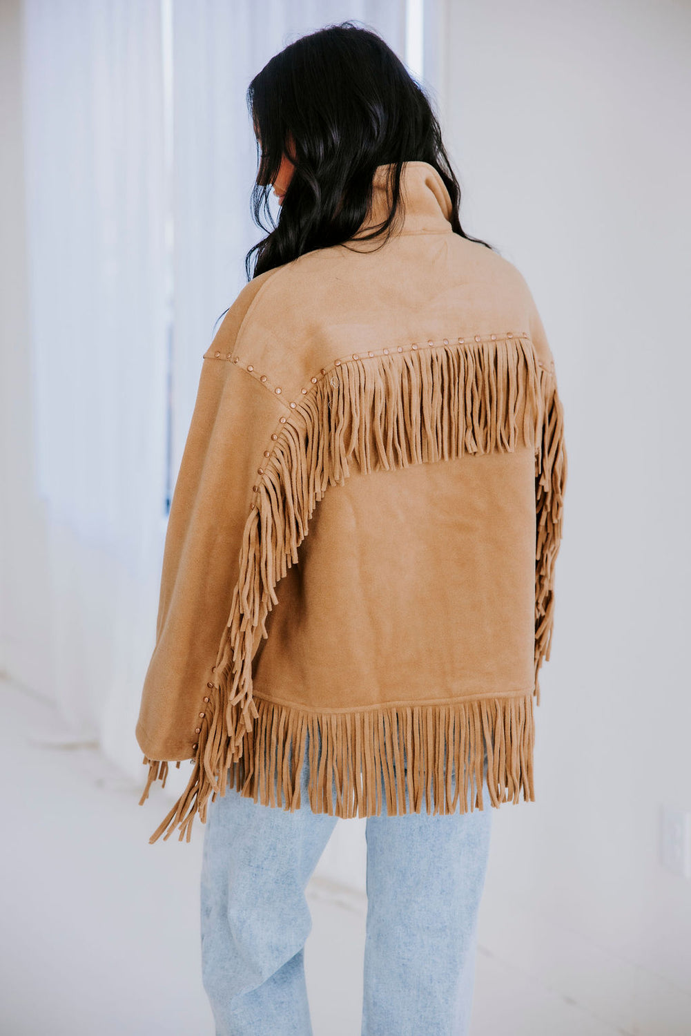 Everly Fringe Oversized Jacket