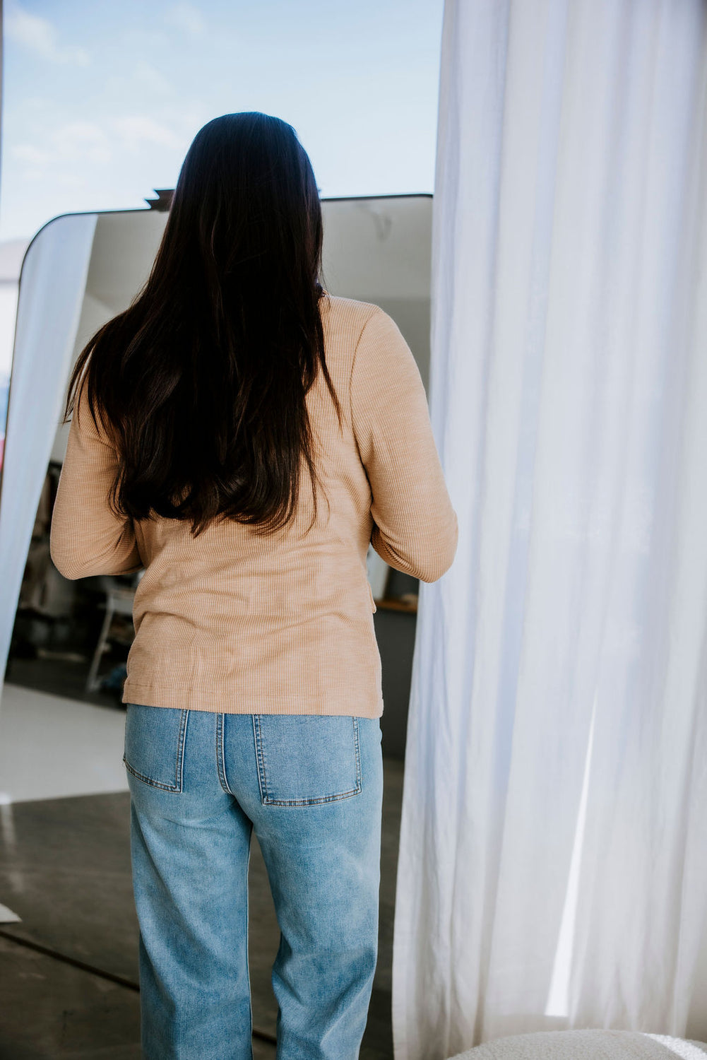 Faelynn Double Breasted Knit Blazer