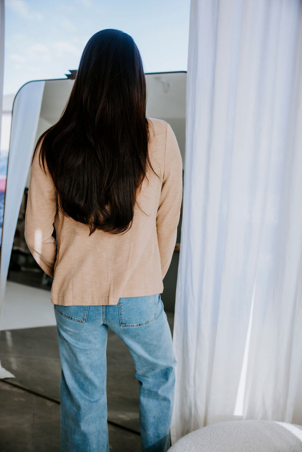 Faelynn Double Breasted Knit Blazer