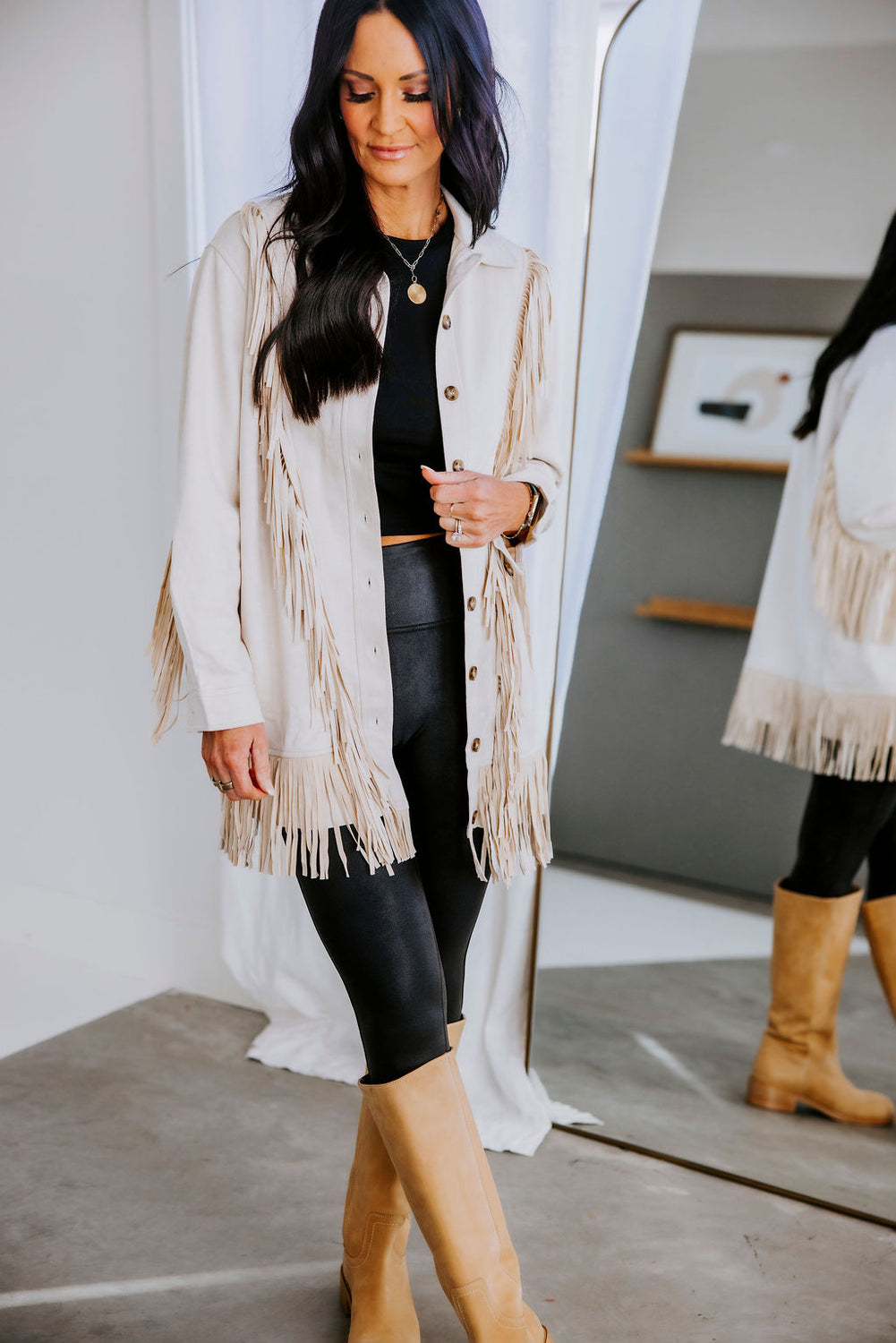 Kannon Suede Fringe Jacket