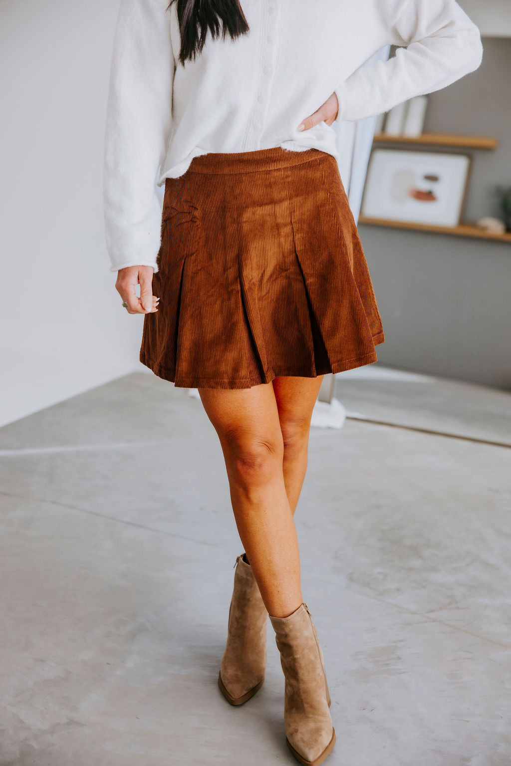 image of Clarah Corduroy Mini Skirt