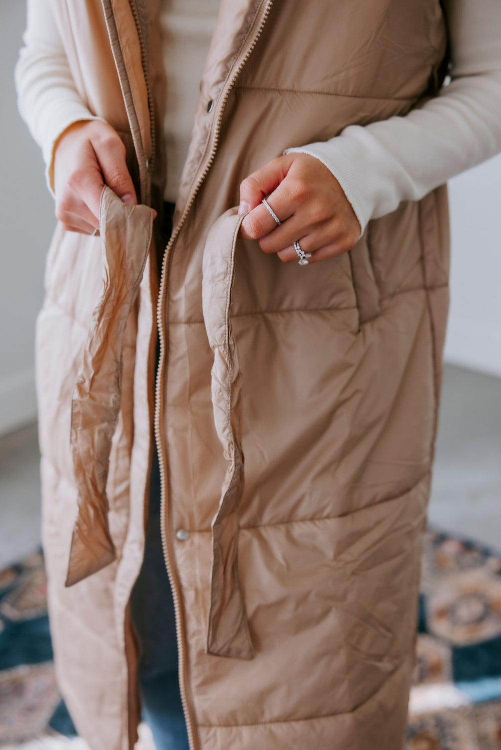 Micalea Midi Puffer Vest