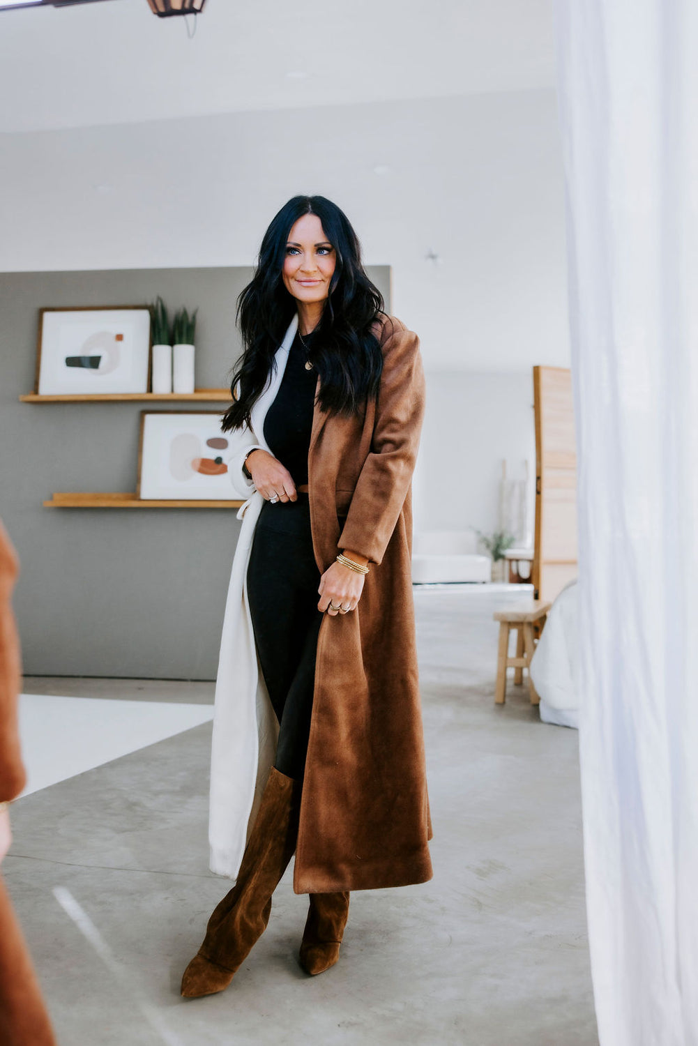 Andey Colorblock Trench Coat