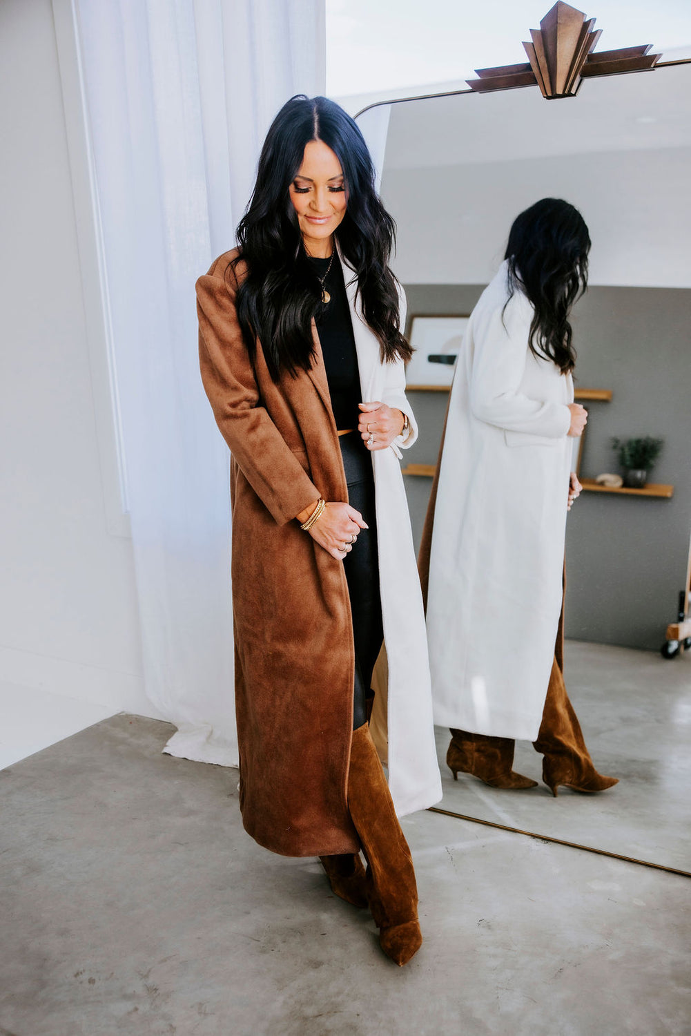 Andey Colorblock Trench Coat