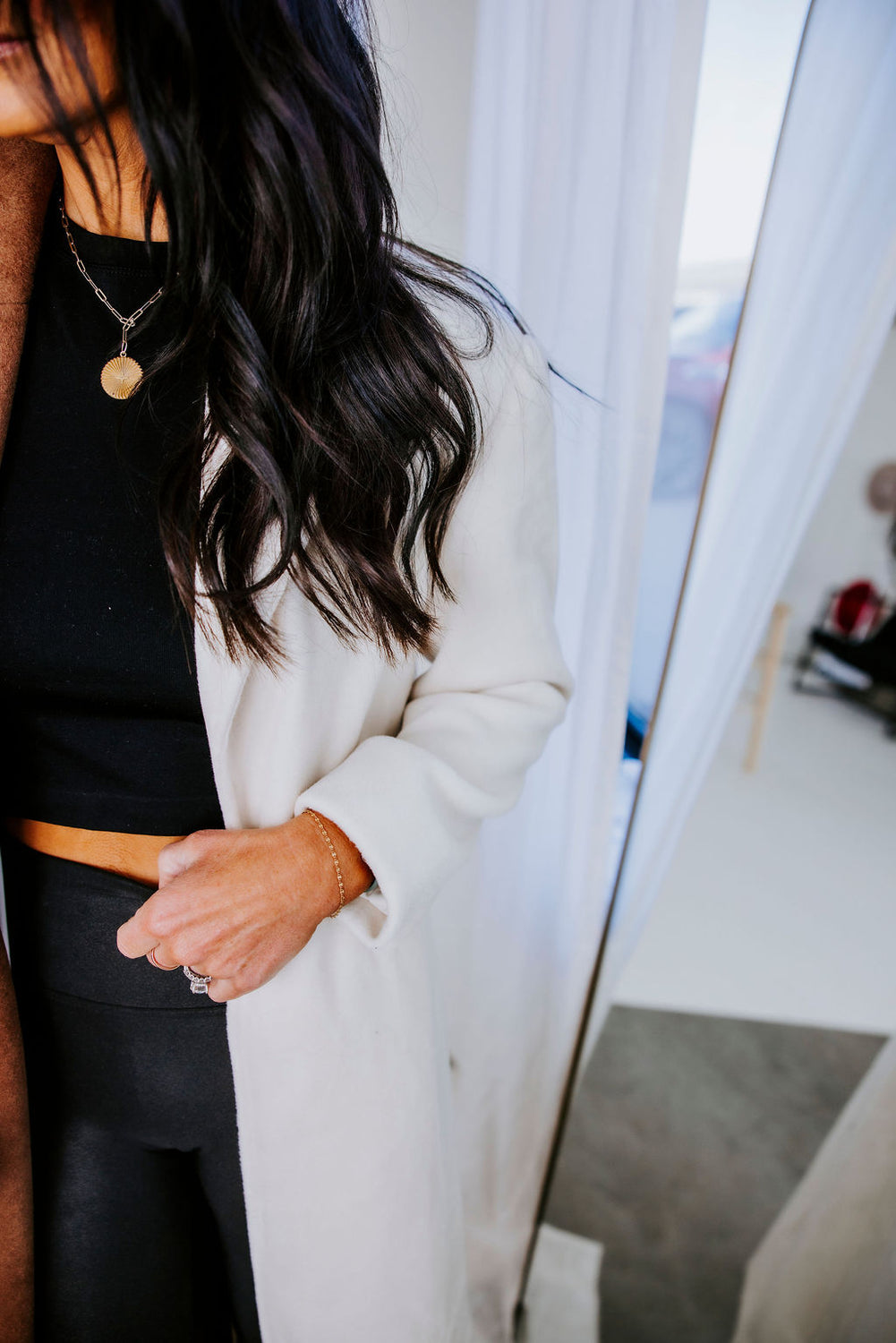 Andey Colorblock Trench Coat