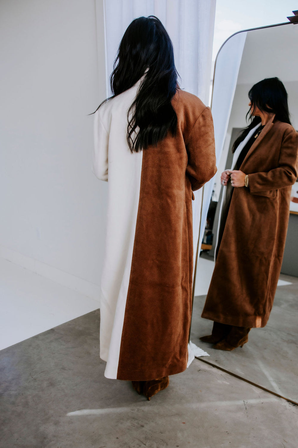 Andey Colorblock Trench Coat