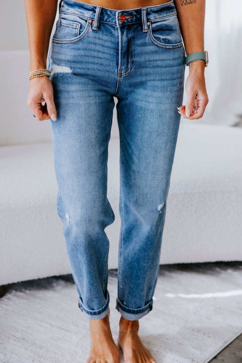 image of Quest Risen Boyfriend Jeans