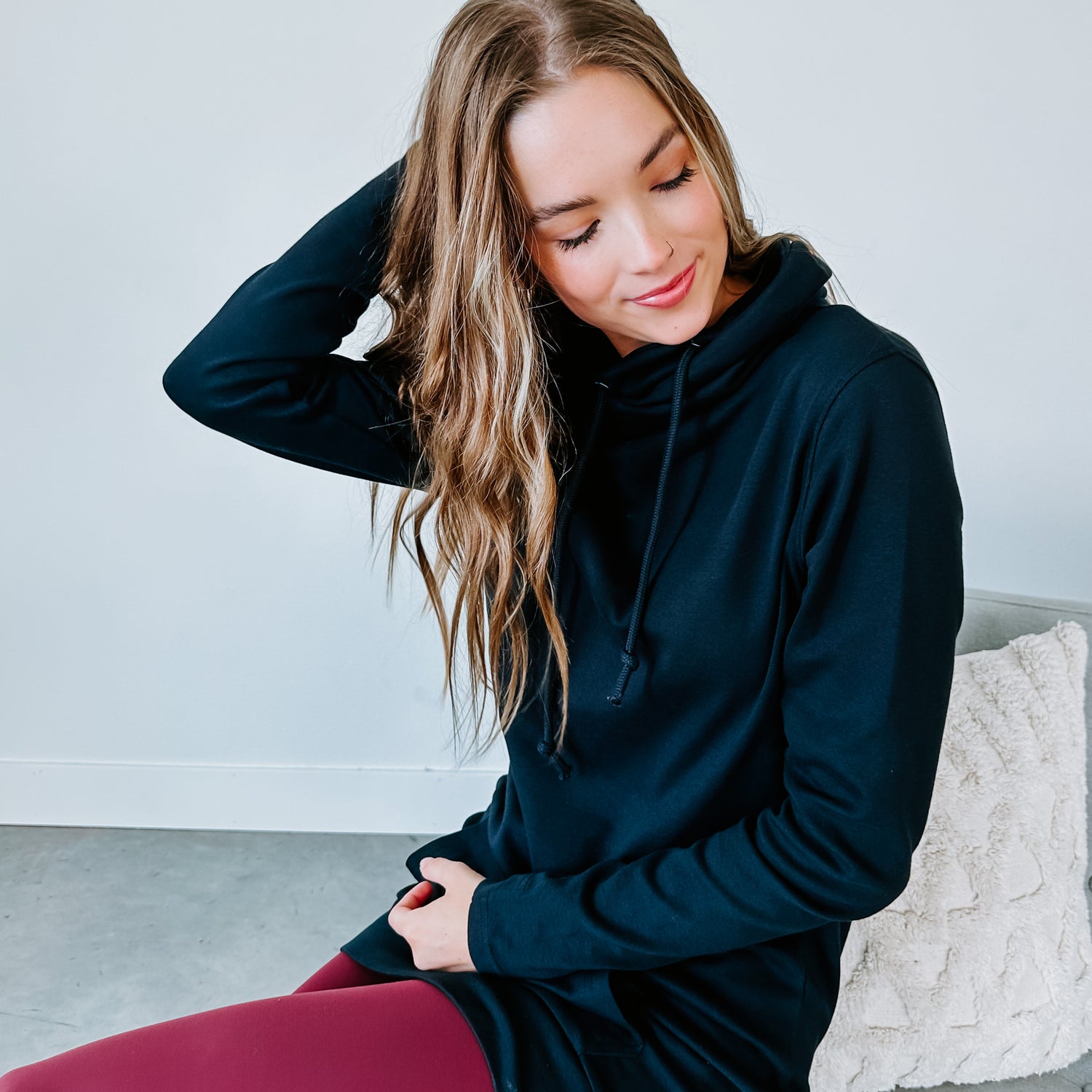 Dreamknit Cowl Neck Pullover