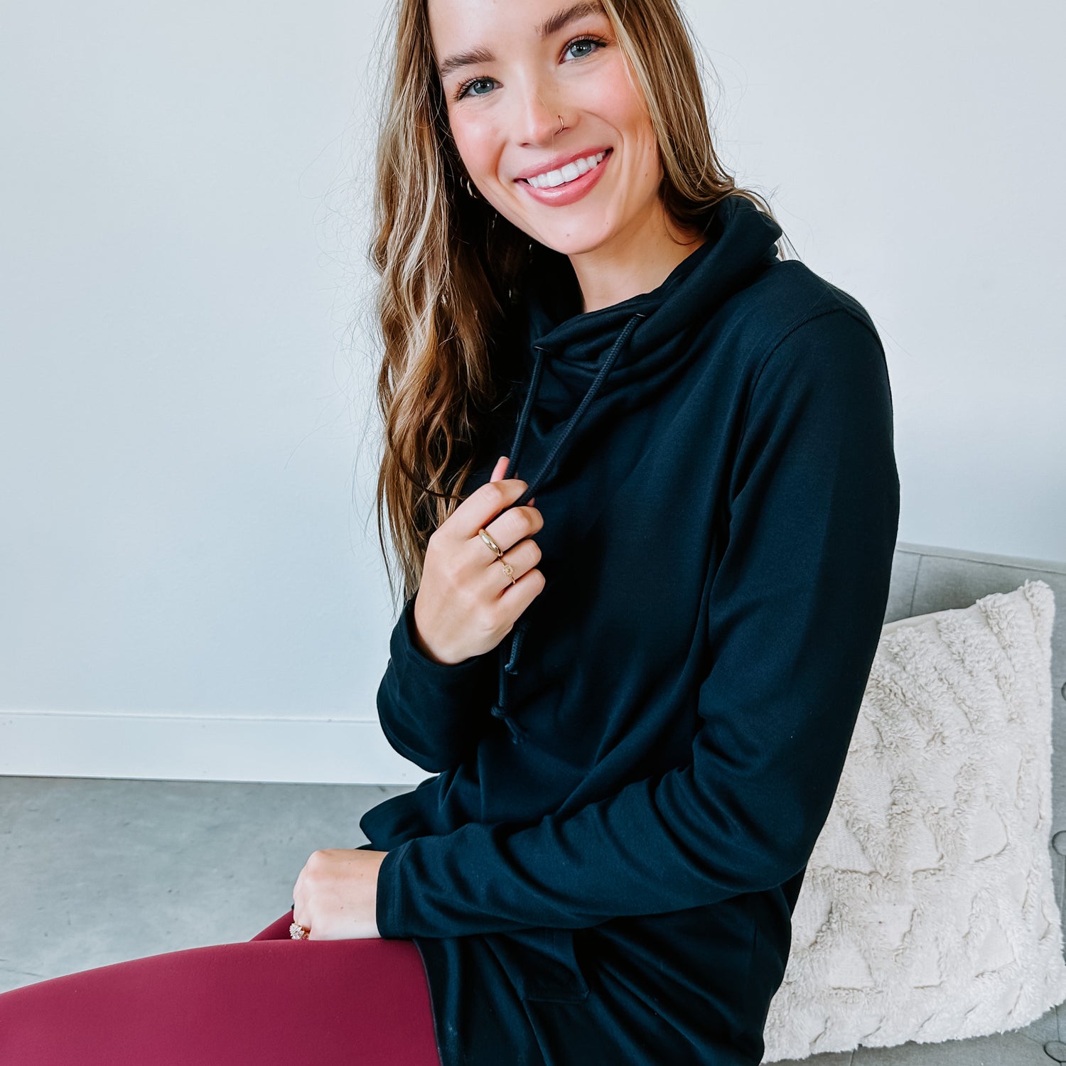 Dreamknit Cowl Neck Pullover