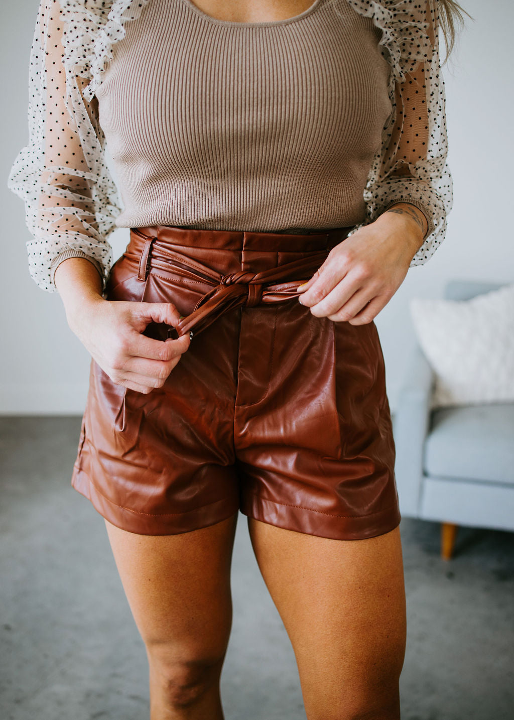image of Kira Paperbag Shorts