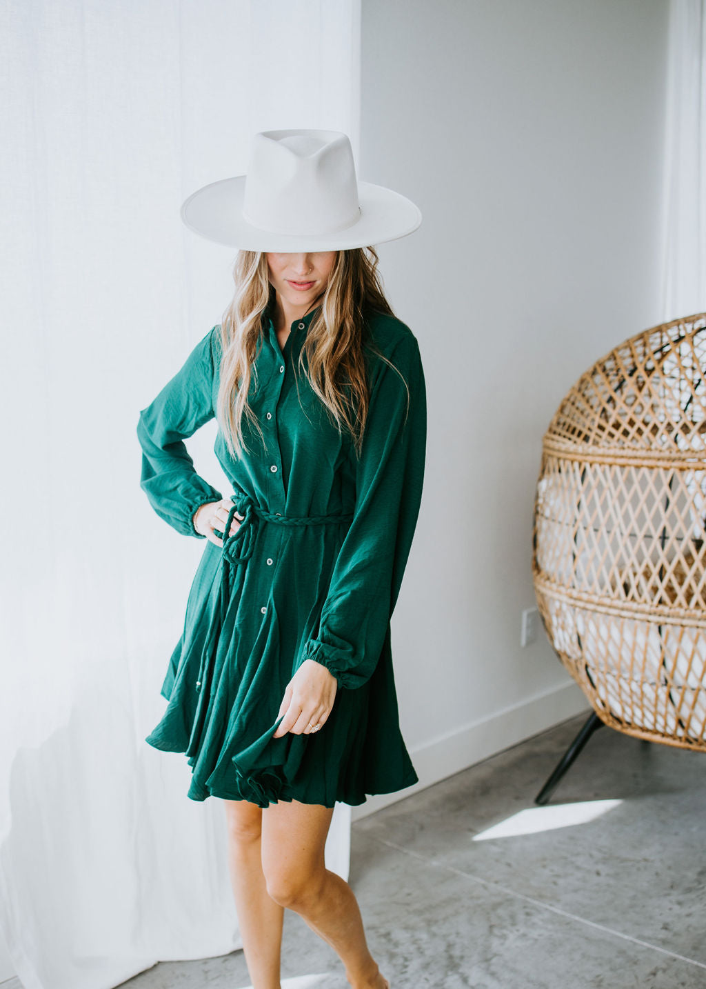 Breckynn Button Down High Low Shirt Dress – Lauriebelles