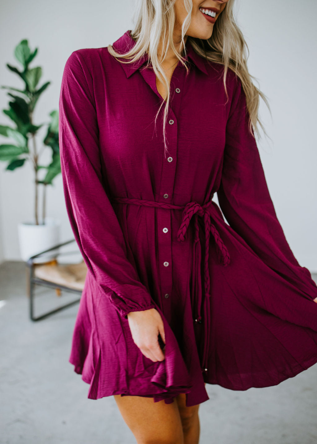 image of Alivia Button Down Dress