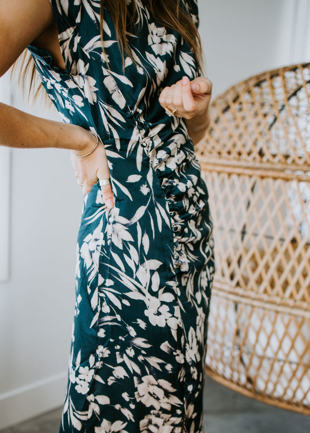 Raena Floral Midi Dress