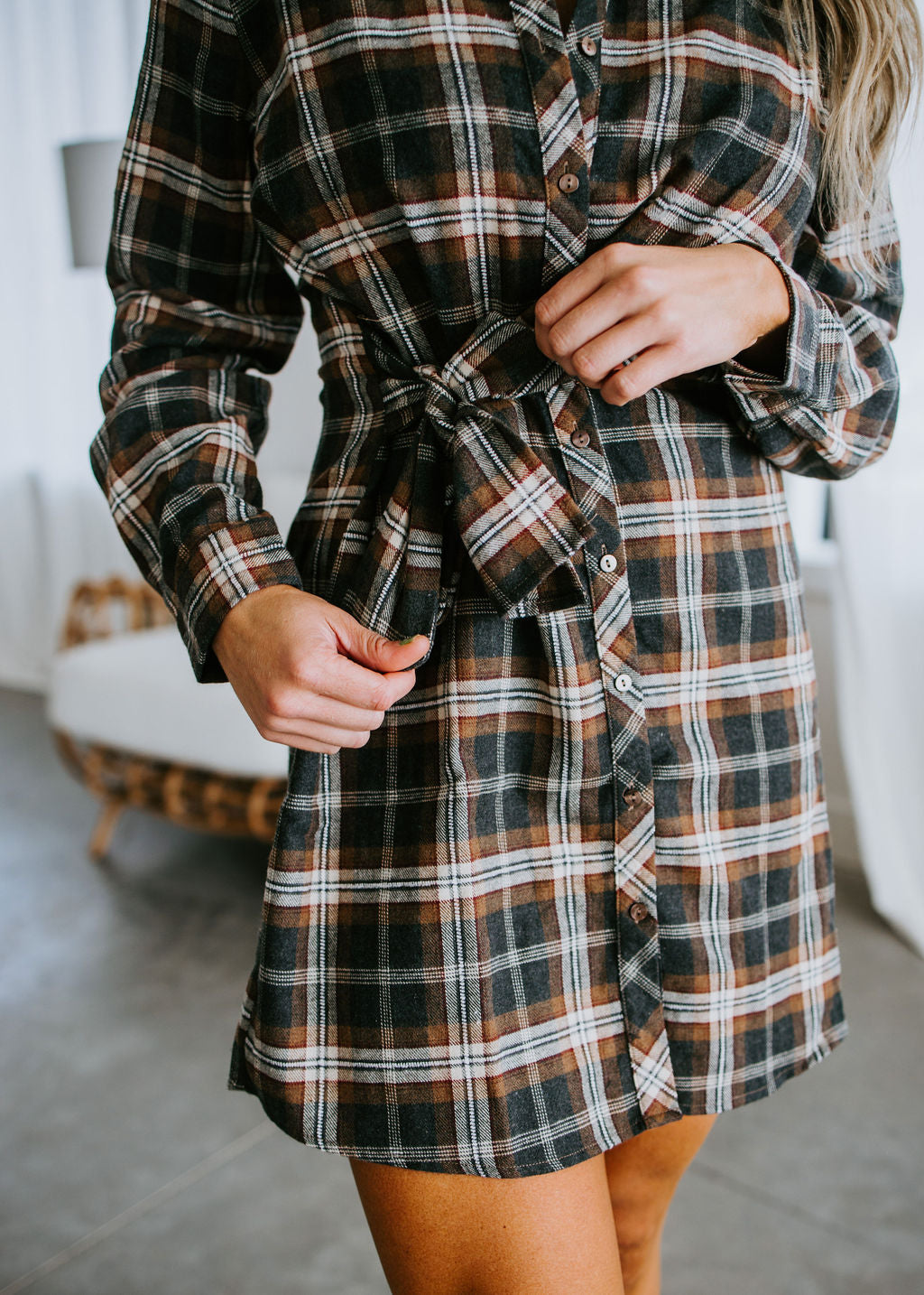 Malorie Plaid Dress