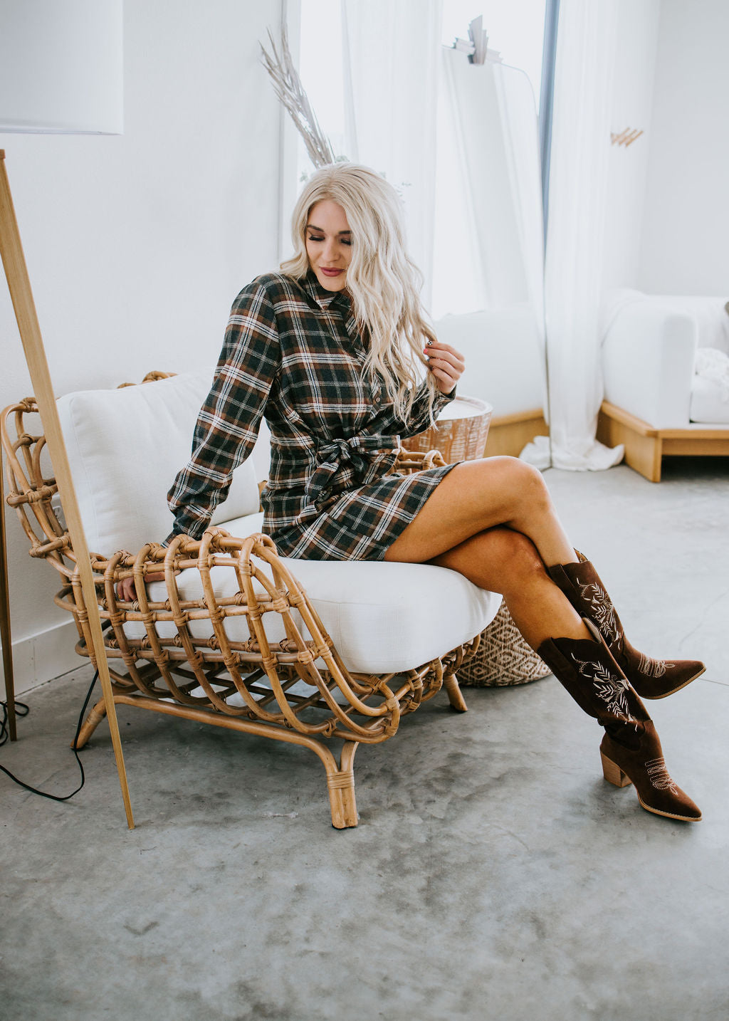 Malorie Plaid Dress