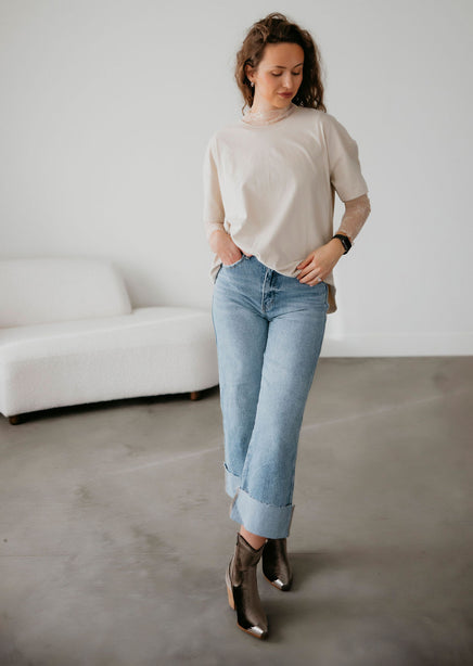 Veblen Oversized Tee by Lily & Lottie