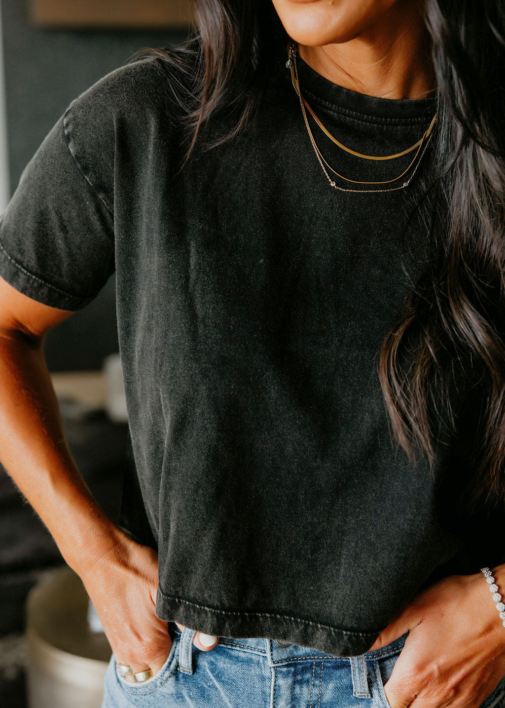 Chloe Crop Tee by Lily & Lottie