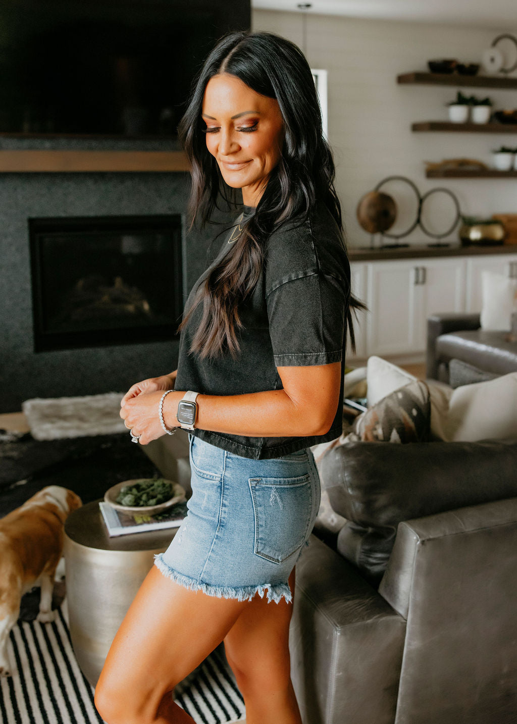 Chloe Crop Tee by Lily & Lottie