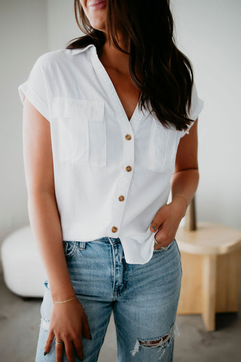 Callie Button Down Top