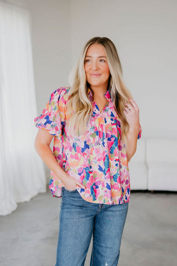 Raena Printed Blouse