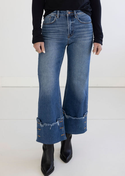 Berkleigh Risen Wide Cuffed Jeans product view