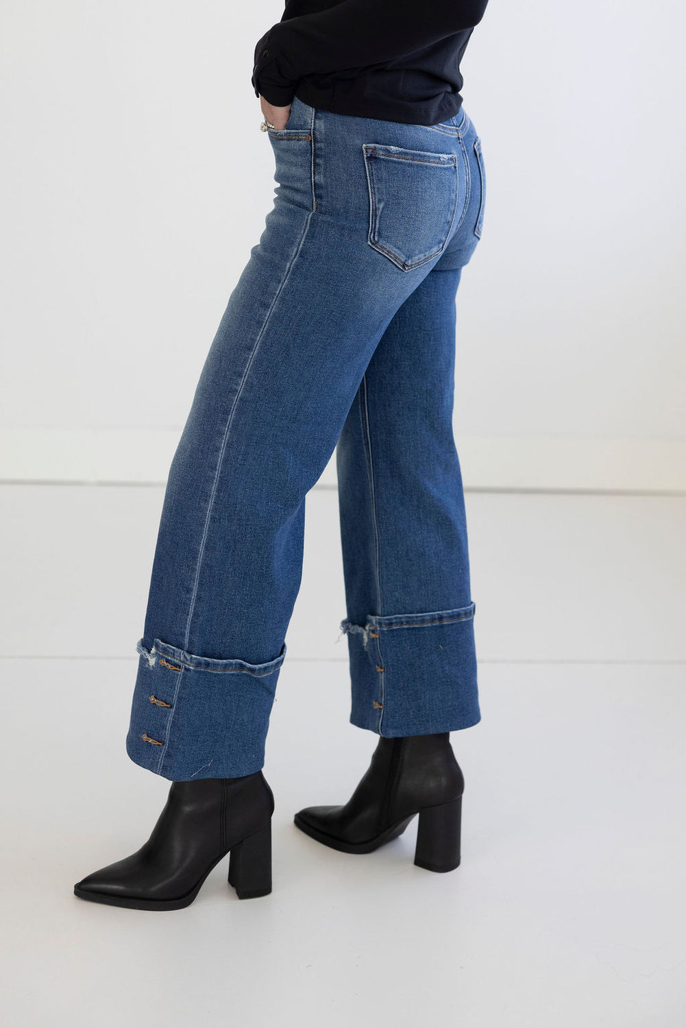 Berkleigh Risen Wide Cuffed Jeans
