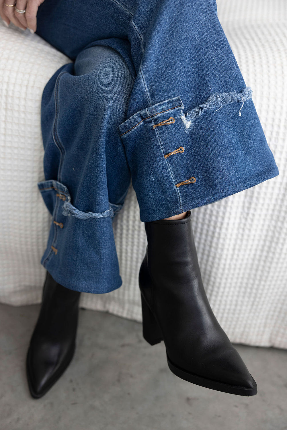 Berkleigh Risen Wide Cuffed Jeans