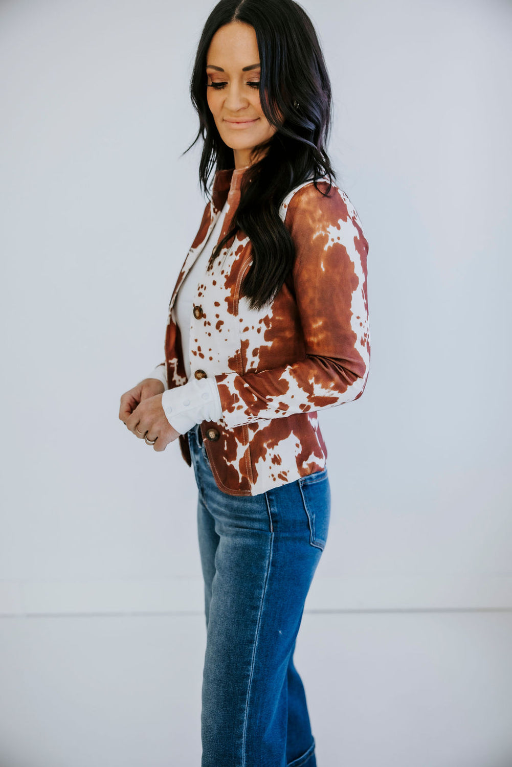 Hutch Cow Print Blazer
