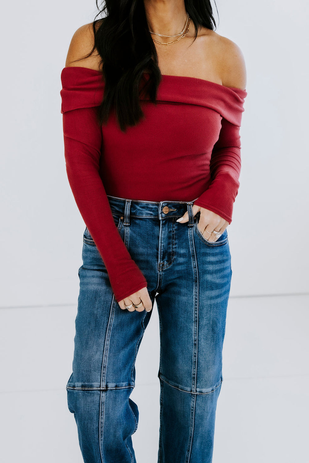 Layton Risen Cropped Wide Leg Jeans