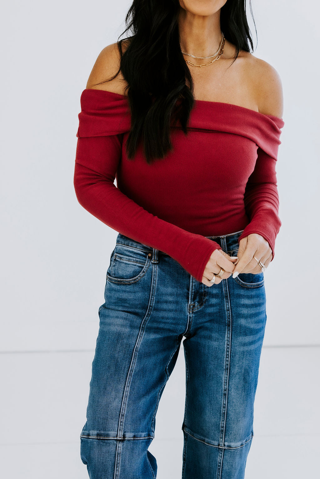 image of Mellorie Off-Shoulder Bodysuit