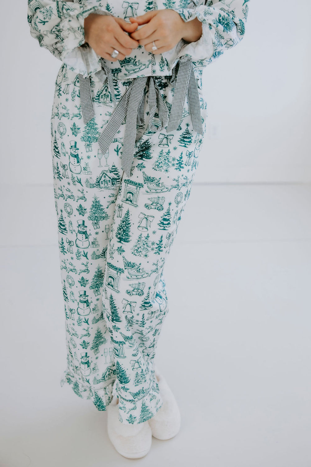 Christmas Season Satin Pajama Set